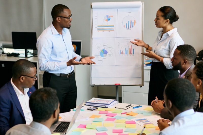 Réunion d'équipe professionnelle